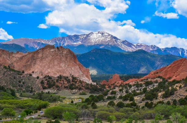 Pikes Peak summit views and visitor center