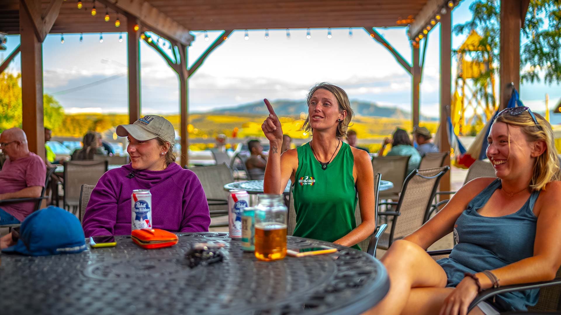 Whitewater Bar & Grill outdoor dining and patio atmosphere